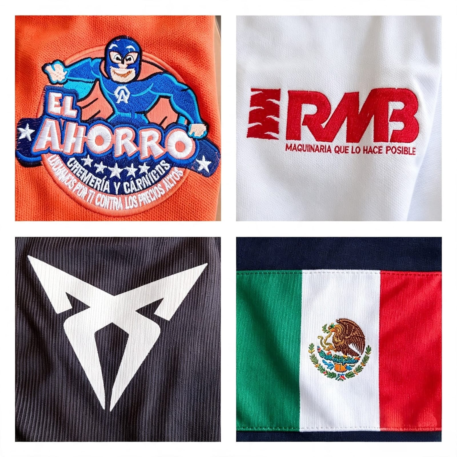 Diseños con bordado y estampado