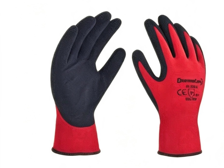 Guante de Nylon Rojo de Dermacare