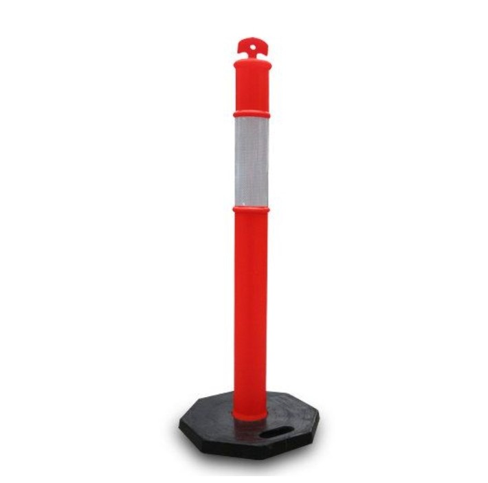Poste Delimitador con Base de Hule
