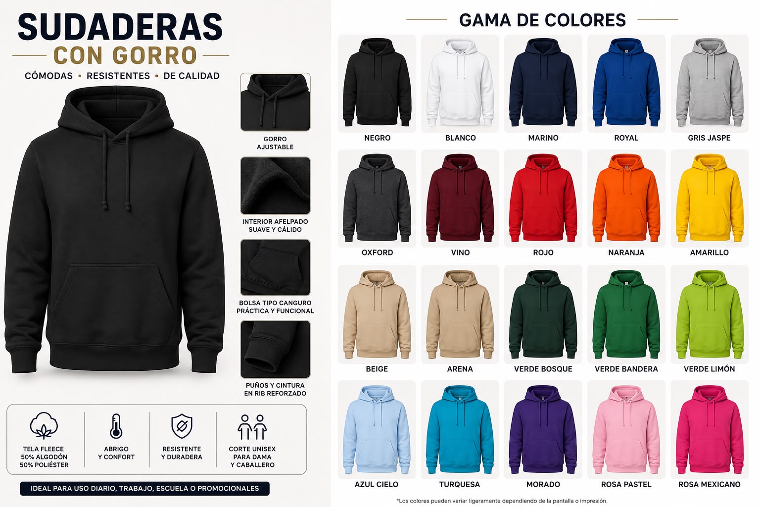 Sudadera con Gorro Unisex